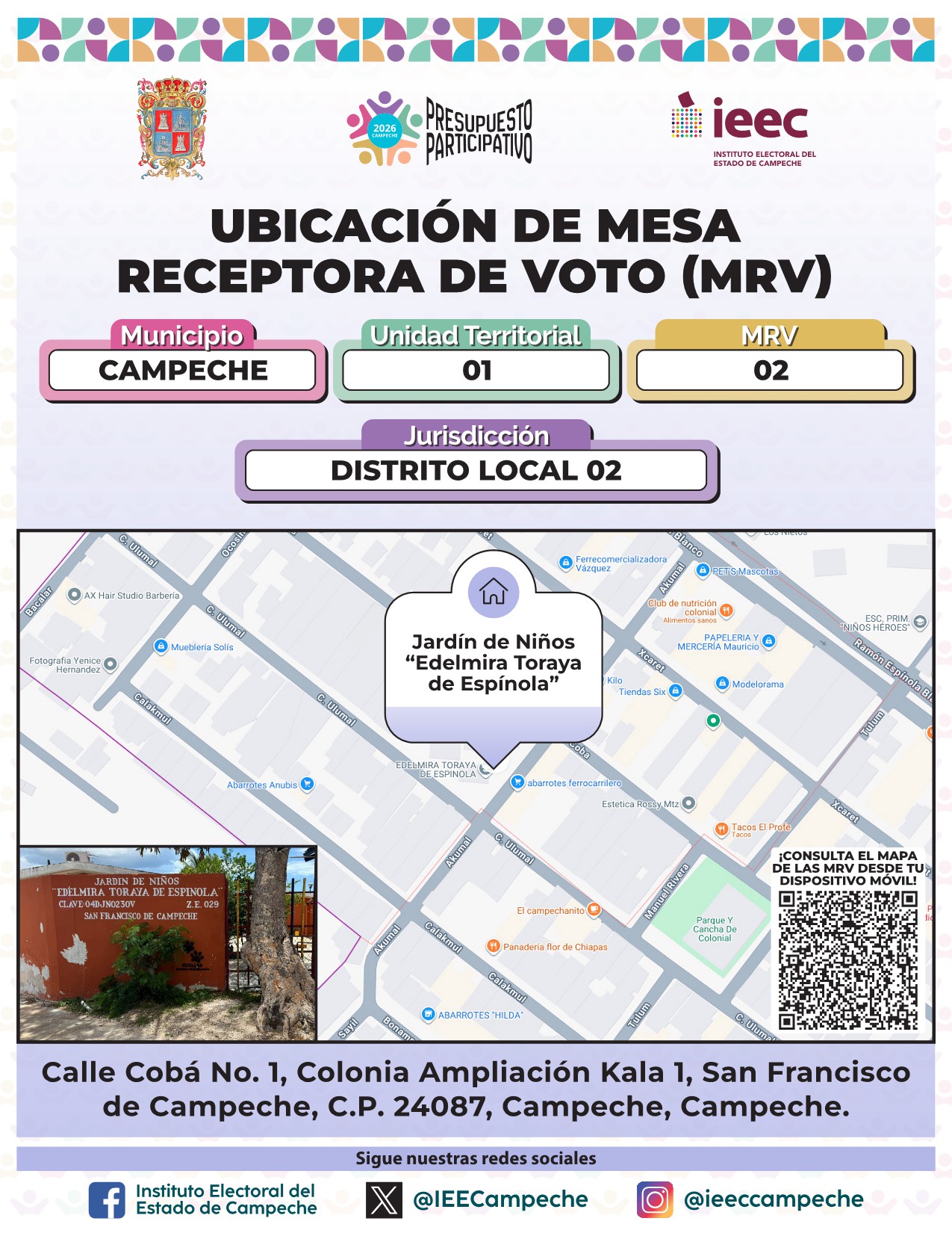 Ubicación de Mesas Campeche 2